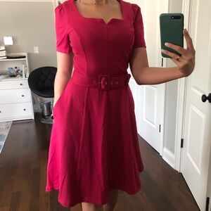 New York & Co - Short Sleeve Sweetheart Neck Dress - XSMALL